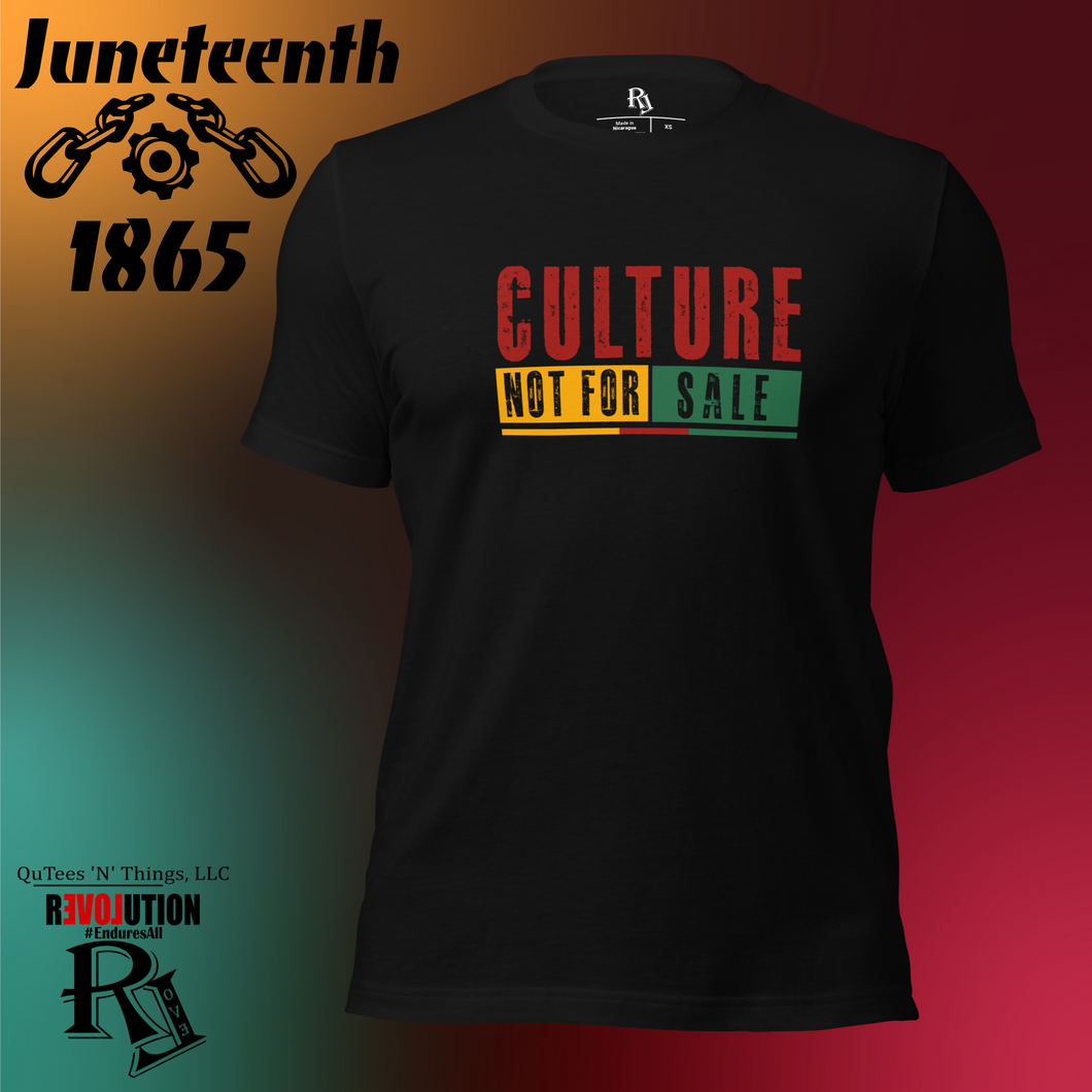 Culture Not For Sale Short Sleeve QuTee