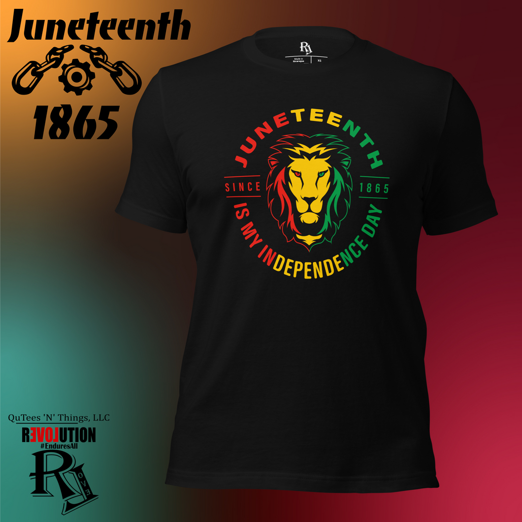 Juneteenth My Independence Day Short Sleeve QuTee