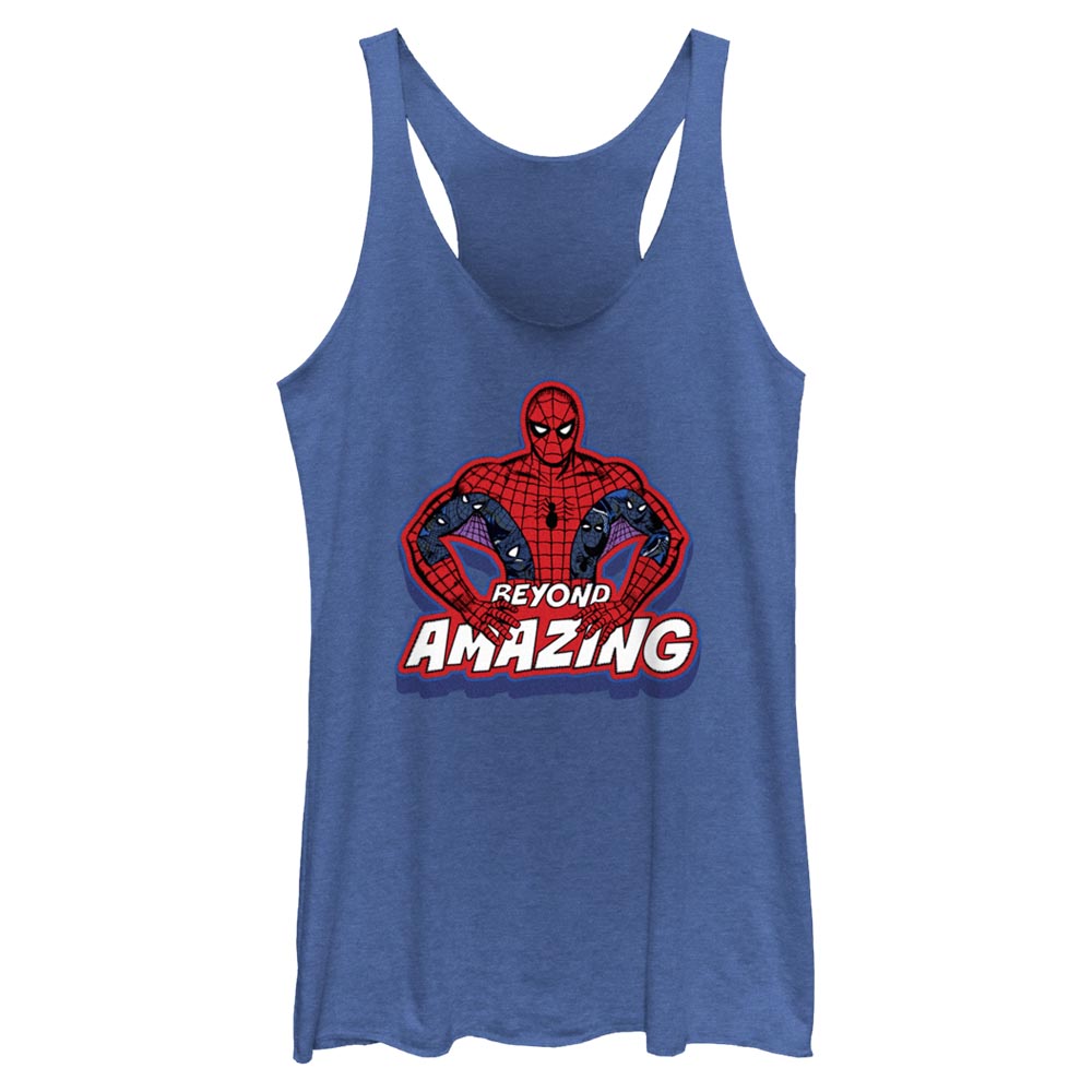 Junior's Marvel Spider-Man Beyond Amazing SPIDEY POSE BEYOND Tank Top