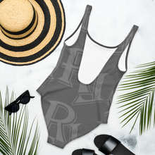 Load image into Gallery viewer, Revolution One-Piece White Swimsuit w/Grey Logo
