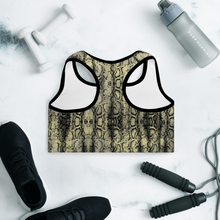 Load image into Gallery viewer, Snake Pattern- Padded Sports Bra
