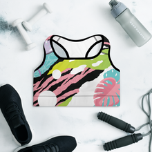 Load image into Gallery viewer, Pop Art Pink - Padded Sports Bra
