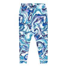 Load image into Gallery viewer, Blue Marble Plus Size Leggings
