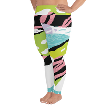 Load image into Gallery viewer, Pop Art Pink Plus Size Leggings
