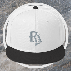 Embroidered Grey Snapback