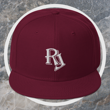 Load image into Gallery viewer, Embroidered White Snapback
