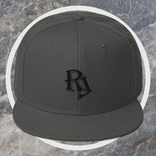 Load image into Gallery viewer, Embroidered Black Snapback
