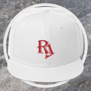 Embroidered Red Snapback