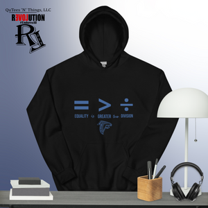 Equality is Greater than Division Hoodie- Blue