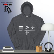 Load image into Gallery viewer, Equality is Greater than Division Hoodie- White
