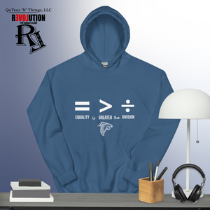 Equality is Greater than Division Hoodie- White