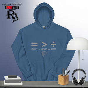 Equality is Greater than Division Hoodie- Grey