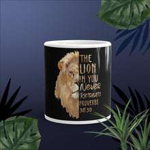 Load image into Gallery viewer, The Lion In You Black &amp; White glossy mug
