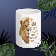 Load image into Gallery viewer, The Lion In You White glossy mug
