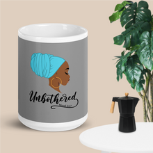 Load image into Gallery viewer, Unbothered Grey and White glossy mug
